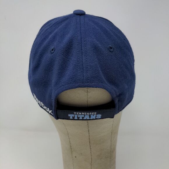 Reebok NFL Men's Strapback Tennessee Titans Hat Blue OSFA Embroidered Logo - Picture 9 of 14